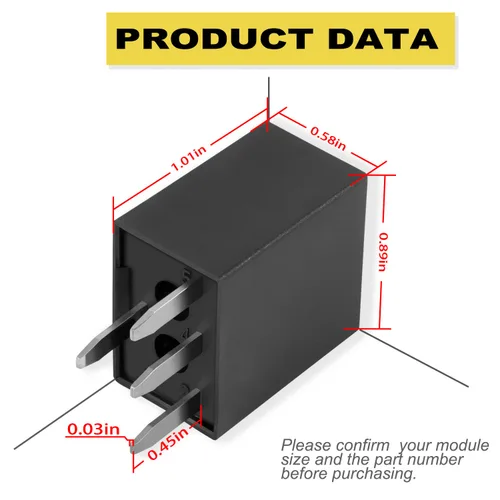 Vista 6 de 15016745 Relé multiusos para relé de aire acondicionado de vehículo 601-218 4 pines