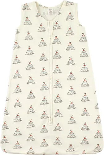 Vista 3 de Touched by Nature - Bolsa de dormir portátil unisex de algodón orgánico para bebé, Saco de dormir de algodón orgánico sin mangas, saco de dormir