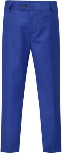 Vista 6 de Boyland Conjunto de traje de 3 piezas de esmoquin de color sólido para niños, chaqueta de solapa con muescas, chaleco y pantalones para boda, fiesta