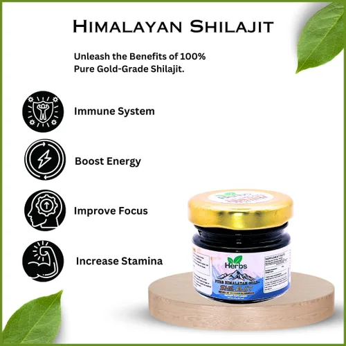 Vista 3 de Resina Shilajit orgánica natural del Himalaya de alta calidad Embalado con más de 85 minerales esenciales para un impulso de energía natural
