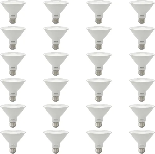 Vista 10 de Sunlite 40982-SU - Bombilla LED PAR30 de cuello corto, 9 vatios, (equivalente a 75 W), 850 lúmenes, base de tornillo medio (E26), regulable, 5000K