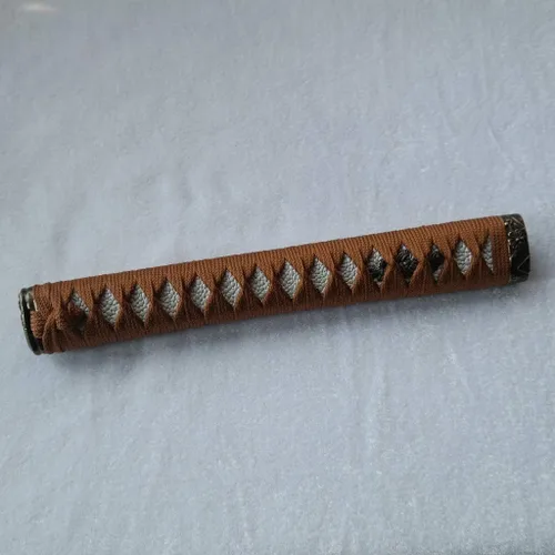 Vista 34 de Mango de Espada Tsuka 10.2in o Especificaciones Especiales Herrajes de Aleación/Cobre/Hierro e Imitación o Samegawa Real