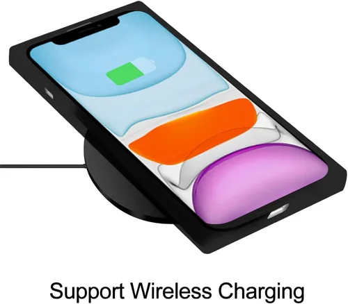 Vista 6 de LSL Funda compatible con iPhone 11 de poliuretano termoplástico suave negro, anticaídas, antiarañazos, absorción de golpes, funda protectora