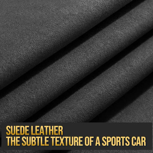 Vista 5 de Carodi Funda de gamuza para volante de automóvil, adecuada para funda de volante Tesla Model 3/Model Y