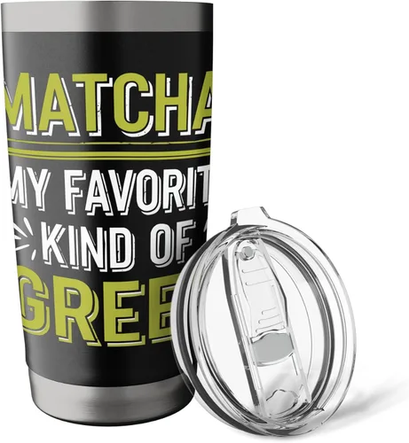 Vista 5 de Matcha Green Tea Lover Japón Matcha Tea Drinker Vaso aislado de acero inoxidable