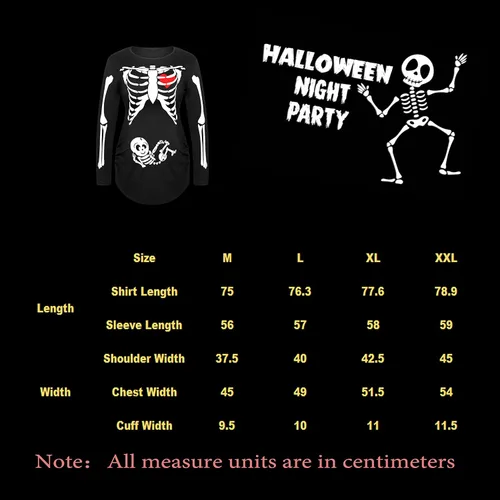 Vista 4 de Camiseta de manga larga para mujer de Halloween