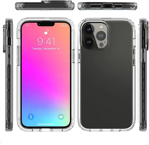 Vista 8 de Funda híbrida de PC+TPU para iPhone 11 Pro de 5.8 pulgadas con protector de pantalla incorporado resistente híbrido de cuerpo completo a prueba