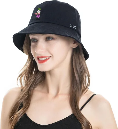 Vista 206 de ZLYC Gorra de pescador bordada de moda unisex para hombres y mujeres