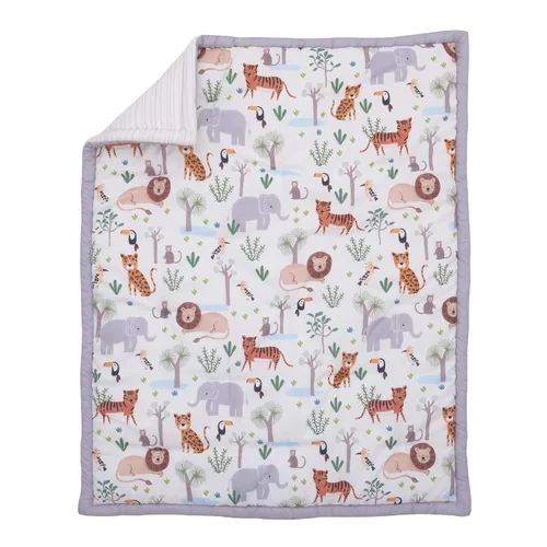 Vista 2 de NoJo - Juego de edredón con 3 piezas para cuna, ropa de cama pequeña, estampado de bucanero