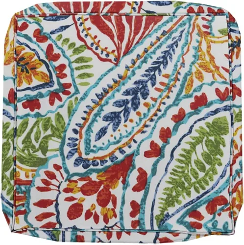 Vista 2 de BELLRINO Juego de 4 fundas de cojín decorativas impermeables para exteriores, de 24 x 24 x 4 pulgadas, para silla, asiento, jardín, banco, porche