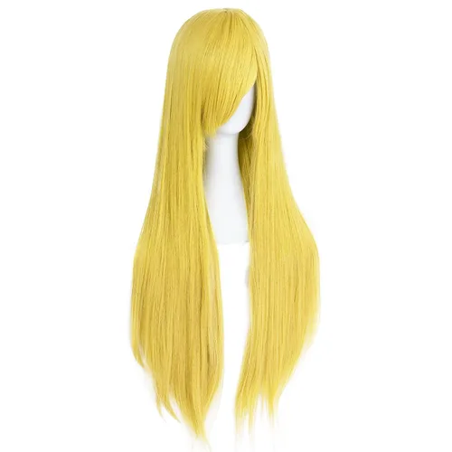 Vista 46 de anogol Vocaloid 32" 80 cm de largo recto de Cosplay peluca Pelucas Para Fiestas Halloween, Anaranjado