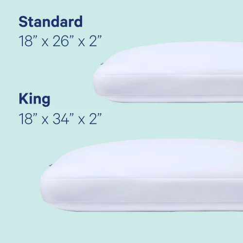 Vista 5 de Almohada Casper Hybrid para dormir, estándar, blanca