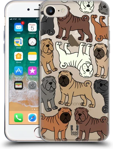 Vista 26 de Head Case Designs Airedale Terrier - Funda de gel suave con 4 patrones de razas de perro [protección de grado militar] compatible con Apple iPhone 7