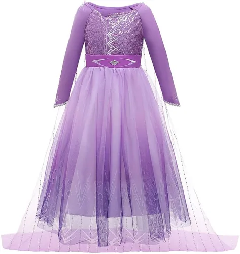 Vista 59 de Disfraz de princesa Sofía Rapunzel para niñas, disfraz de Halloween, Navidad, cumpleaños, fiesta con accesorios