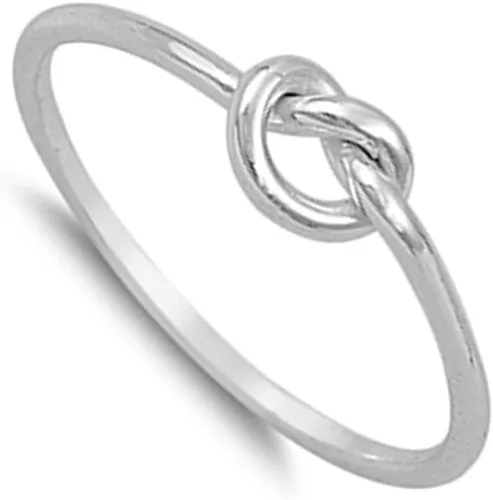Vista 3 de Anillo de nudo de plata de ley, elige tu