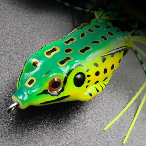 Vista 5 de 5 señuelos de rana Ray Frog Topwater pesca Crankbait señuelos/cebo suave artificial 2.2 in 8G cebo de tubo suave, especialmente para Bass Snakehead