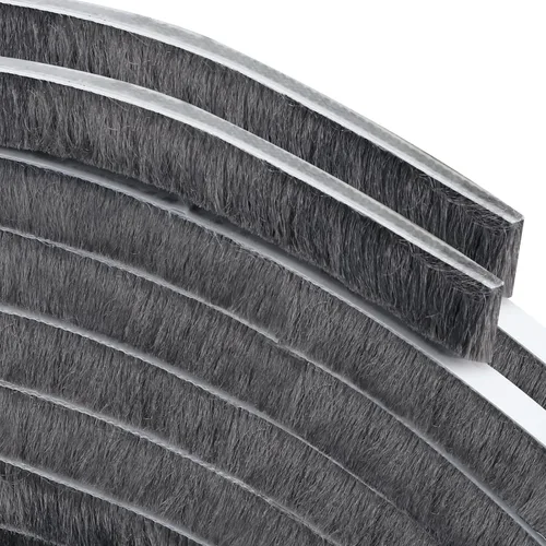 Vista 9 de Cinta de sellado de COUMENO para tope resistente 0.2inX0.4inX33FT adhesiva impermeable para puertas y ventanas, perfecta para bloquear corrientes
