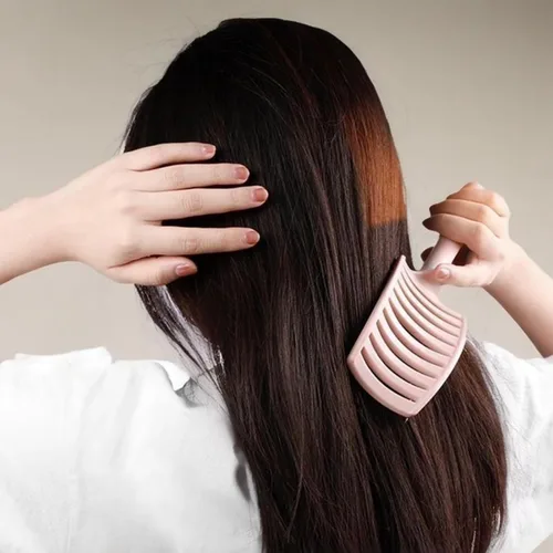 Vista 9 de Cepillo desenredante para el cabello, cerdas ultrasuaves, cepillo desenredante que se desliza por los enredos con facilidad en todo tipo de cabello