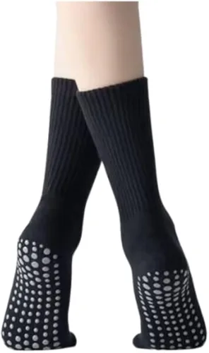 Vista 5 de Pilates Yoga Barre Grip Calcetines Crew para mujer