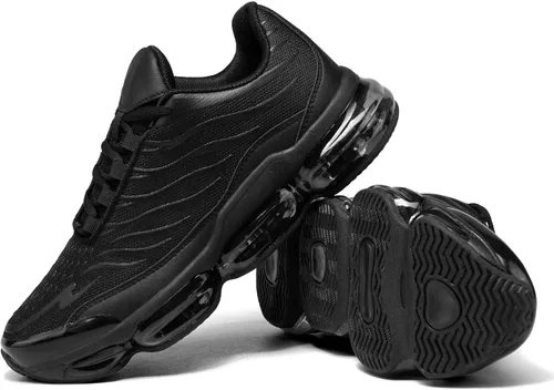 Vista 6 de Zapatos deportivos para correr con aire para hombre, antideslizantes, informales, para baloncesto, tenis de moda, deportes, fitness, entrenamiento