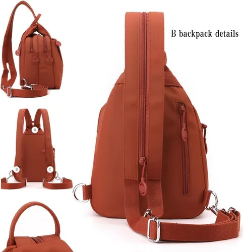 Vista 5 de 2025 Premium 3 en 1 bolsa de viaje antirrobo, nueva bolsa impermeable de 2 vías, mochila de tela Oxford para exteriores, 1pc/1, Mediana