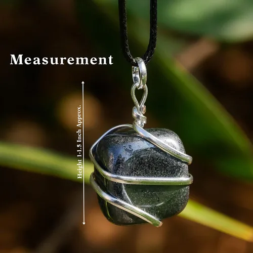 Vista 62 de PYOR Collar con colgante curativo de Reiki de cristal, gemas de buena suerte, prosperidad, riqueza, piedras preciosas naturales, collares de buena