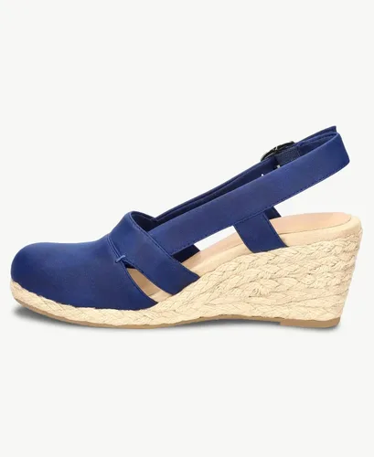 Vista 5 de Juliet Holy Sandalias de cuña para mujer, alpargatas con plataforma y puntera cerrada