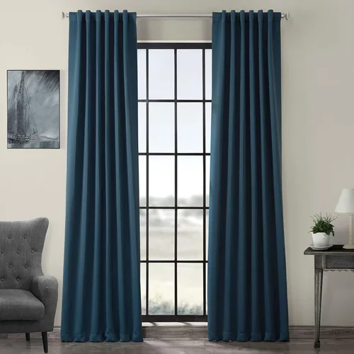 Vista 40 de HPD Half Price Drapes BOCH-171113-84, cortinas sólidas para oscurecer habitación (1 panel), 50 x 84 pulgadas, color beige alabastro