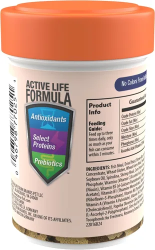 Vista 5 de Tetra Goldfish Flakes, dieta nutricionalmente equilibrada para peces de acuario, copos enriquecidos con vitamina C, 0.42 onzas