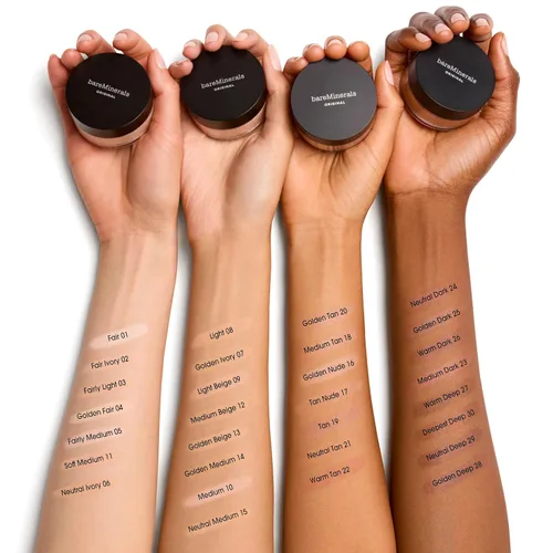 Vista 7 de bareMinerals Base mineral suelta original de lujo SPF15, 0.63 oz - Feria 01 Feria