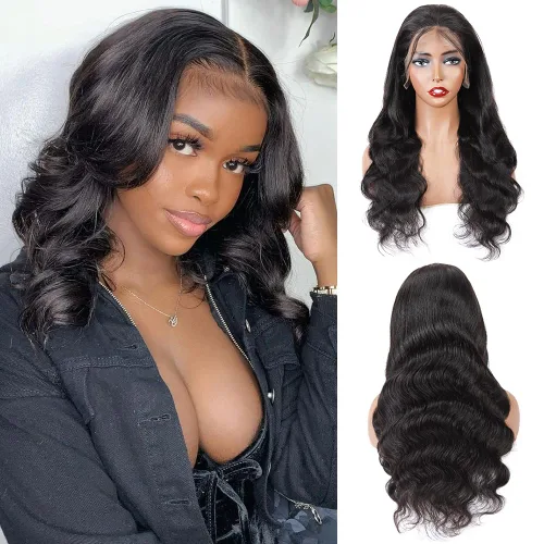 Vista 5 de Cabello humano ondulado con cierre frontal de encaje HD 4 x 4, cierre de encaje con cabello de bebé, cabello humano 100% virgen brasileño