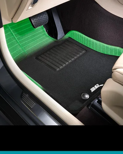 Vista 4 de 3D MAXpider Tapete elegante de ajuste personalizado (negro) compatible con Tesla Model Y 5-Seat 2020 - Juego completo