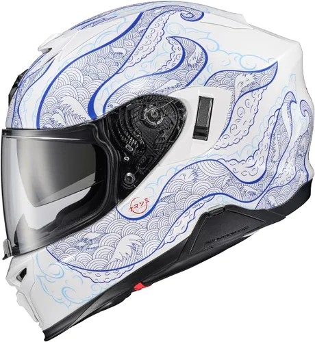 Vista 10 de ScorpionEXO T520 Casco de Motocicleta de Turismo de Cara Completa con Bolsillos para Altavoces Listos para Bluetooth DOT ECE Aprobado Nama-Sushi