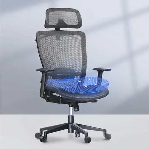 Vista 12 de FLEXISPOT OC3 Air - Silla de oficina ergonómica con respaldo de malla, silla giratoria para computadora, sillas de escritorio de oficina ejecutiva