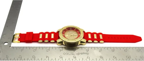 Vista 4 de Techno Pave Hip Hop Inspired Mens Bling-ed Out Watch - 52mm Case Size - Quartz Movement