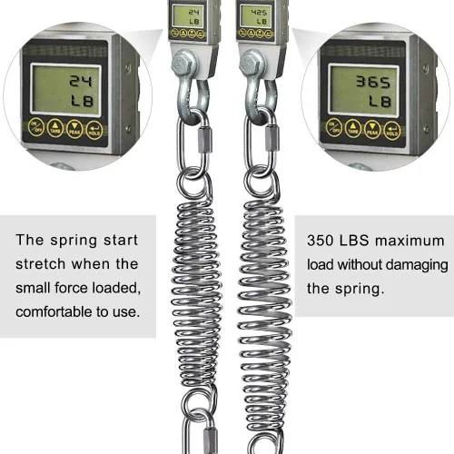 Vista 5 de SELEWARE Heavy Duty Bag Spring for Punching Bag - Chrome Plated with Secure Closed-Loop Design for Boxing, MMA, and More, Smooth & Safe Suspension