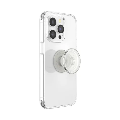 Vista 2 de PopSockets - Agarre para teléfono con soporte expandible, agarre adhesivo, transparente