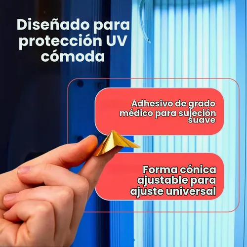 Vista 5 de Conos desechables de protección ocular HeeStar para cama de bronceado solar
