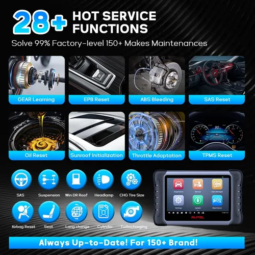 Vista 4 de Autel Escáner OBD2 MaxiCOM MK808Z Herramienta de diagnóstico automotriz - Igual que MK808S MX808S, Android 11, pruebas bidireccionales como MK900