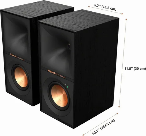 Vista 4 de Klipsch Reference R-40PM - Bocinas de estantería con alimentación - Bocina Tractrix de 90 grados x 90 grados - Suspensión de viaje lineal - Aspecto