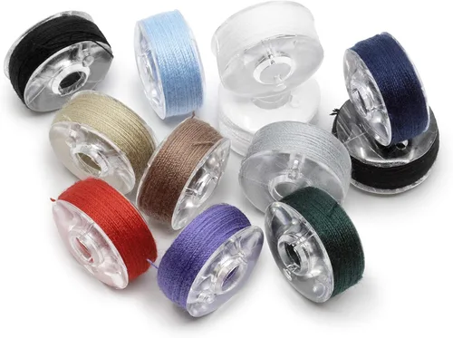 Vista 3 de Dritz Bobinas 950, Clase 66, Plástico prellenado, Colores básicos (12 unidades) , Blanco