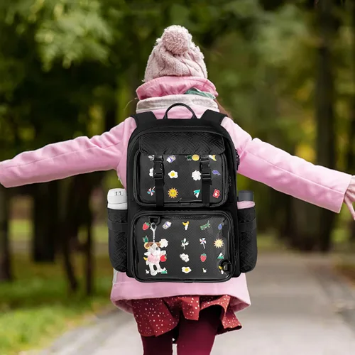 Vista 6 de Ita Bag - Mochila con inserto, mochila Kawaii Ita para cosplay de anime, Negro -, Mediana