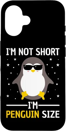 Vista 32 de I'm Not Short I'm Penguin Size Men Women Funny Penguin Lover Case for iPhone 17