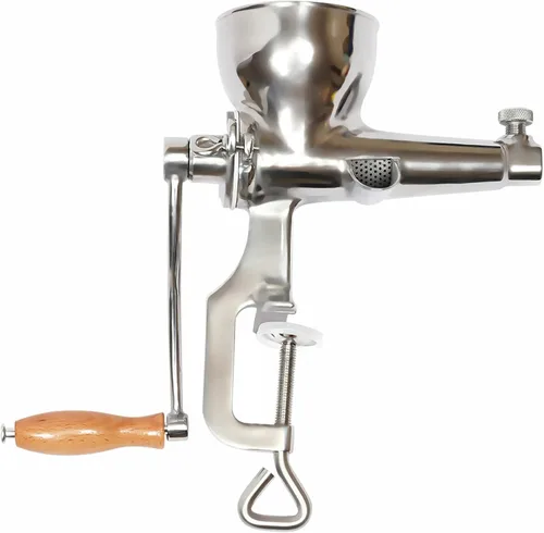 Vista 2 de Exprimidor manual Exprimidor de hierba de trigo Extractor de frutas y verduras Prensa manual Exprimidor de cítricos de acero inoxidable