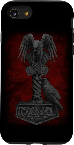 Vista 18 de Funda para iPhone 17 de Mjolnir Odín de la mitología vikinga nórdica de Thor
