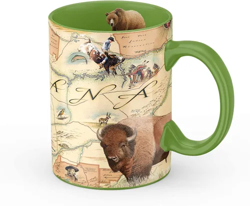 Vista 20 de Taza de cerámica con mapa de 1000 islas de Xplorer Maps (16oz) – Taza de café libre de BPA para bebidas frías y calientes – Perfecta para oficina