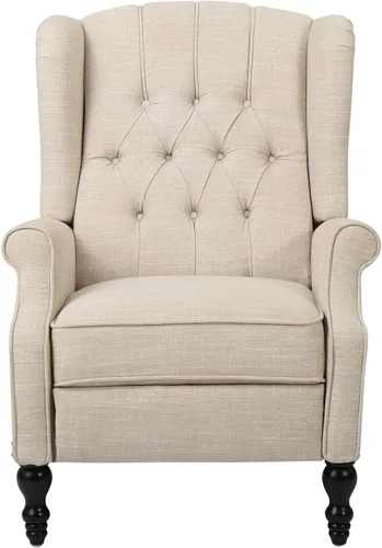Vista 11 de Sillón reclinable, de la marca Elizabeth Tufted, Tela, Light Beige