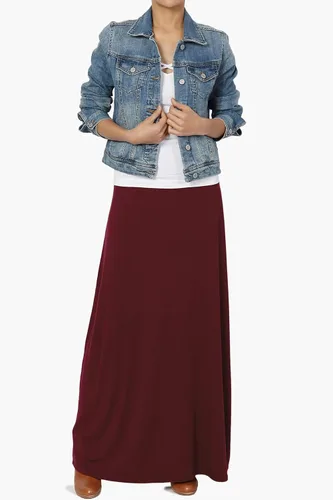 Vista 6 de TheMogan - Maxi falda larga para mujer, tallas S3XL