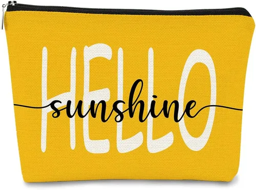 Vista 16 de Bolsa de maquillaje You are My Sunshine Gifts – Regalo inspirador para mujeres, hija, profesora o ocasión de agradecimiento, Sunshine 1, Casual