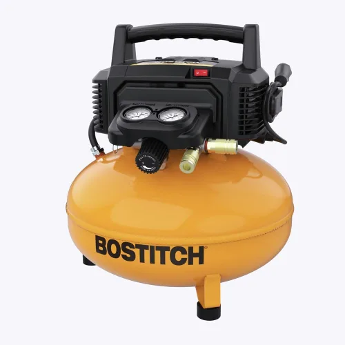 Vista 3 de Bostitch Compresor de aire para panqueques de 6 galones, 150 PSI, 2.6 SCFM @ 90 PSI